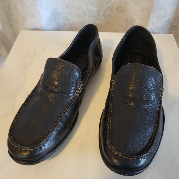 BORN Men's Loafer Driving Leather Shoes, Size 12M, Black, Slip on, Classic Style - Picture 6 of 16
